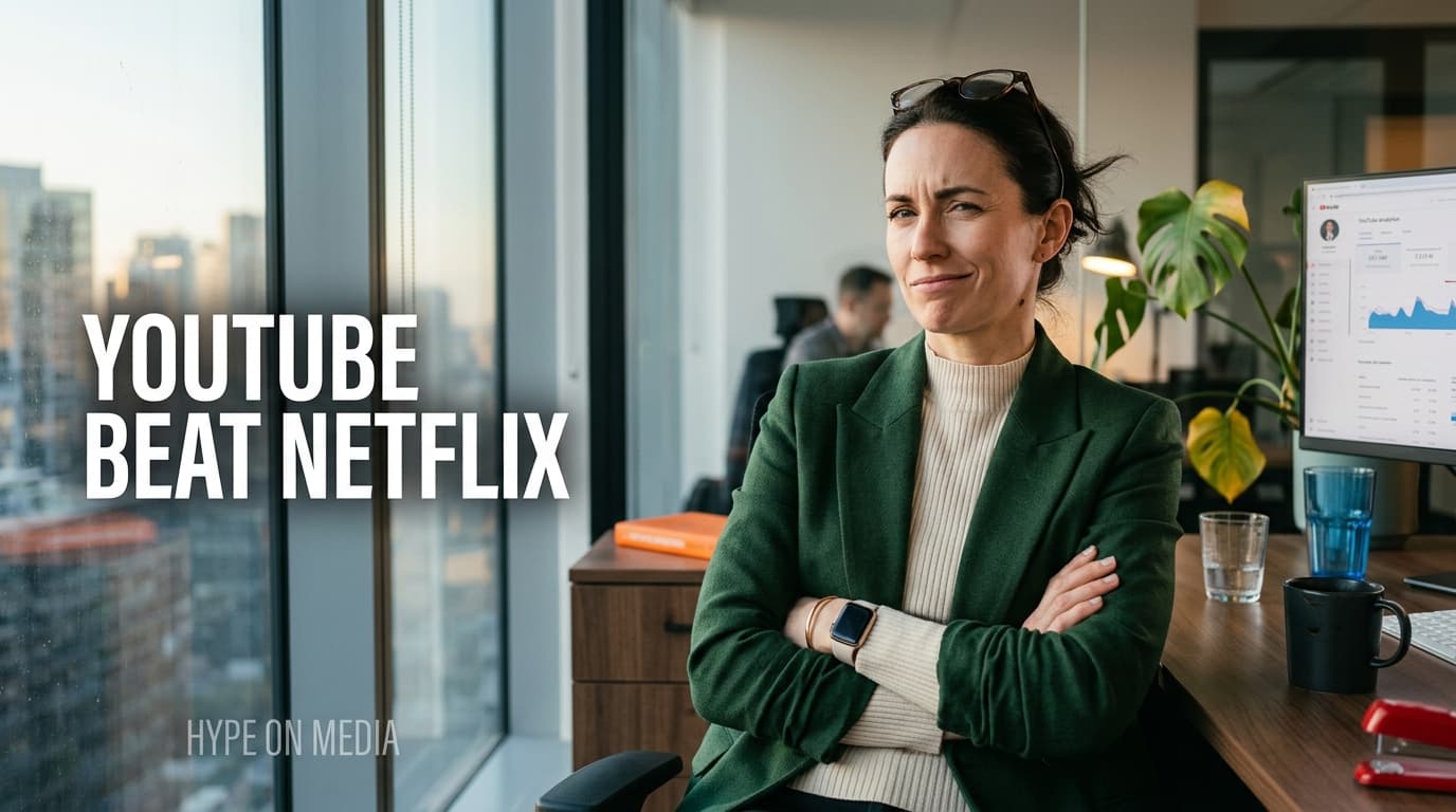 Infographic showing YouTube's connected TV viewership milestone with TV screen framing guidelines