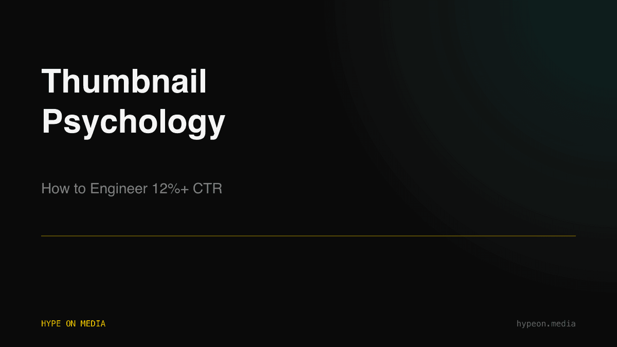 Side-by-side comparison of YouTube thumbnails with different click-through rates