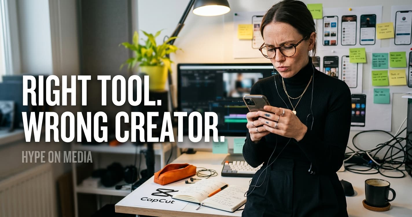 Comparison chart showing YouTube Create app features versus CapCut and DaVinci Resolve for mobile editing